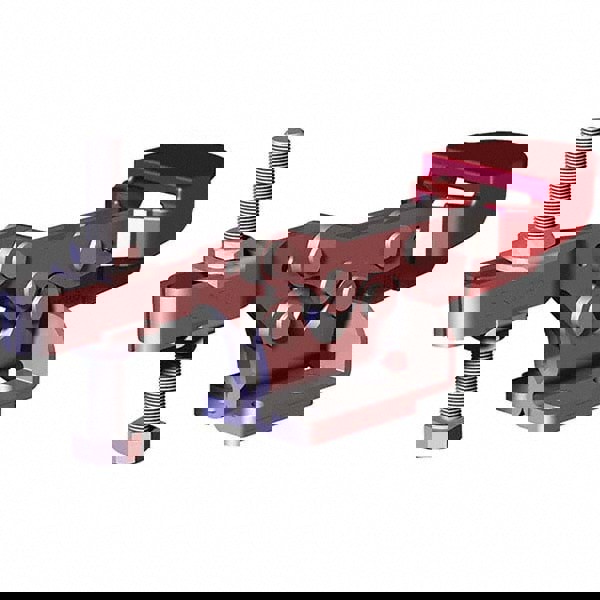 Manual Hold-Down Toggle Clamp: Horizontal, 600 lb Capacity, U-Bar, Flanged Base